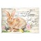 Stupell Industries Spring Floral Happy Easter Bunny Wall Plaque Art